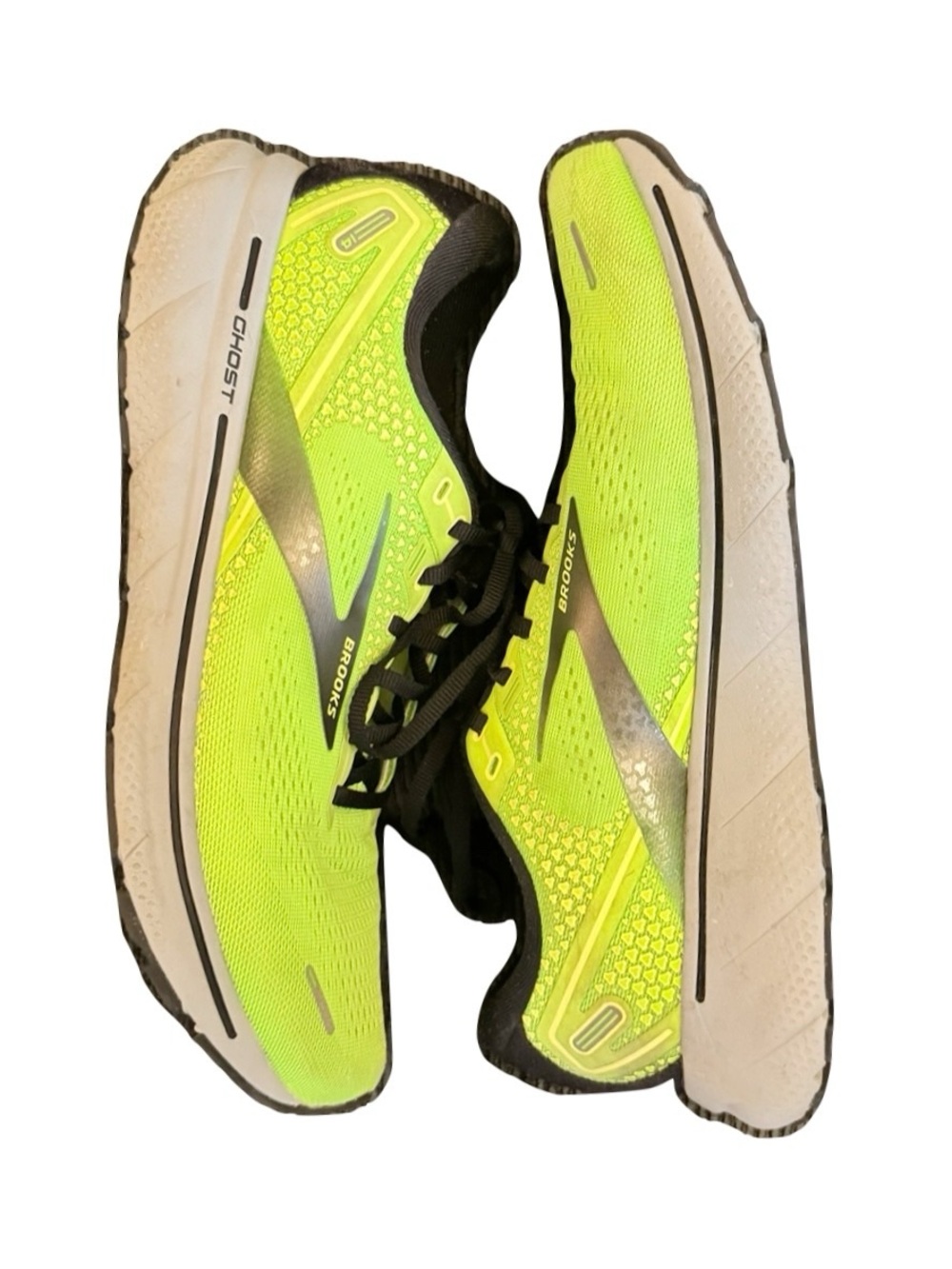 Brooks Ghost Lime Green Yellow Highlighter Men’s 11.5
